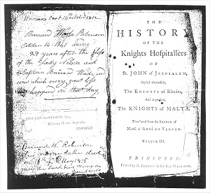 History of the Knights Hospitallers of St John of Jerusalem