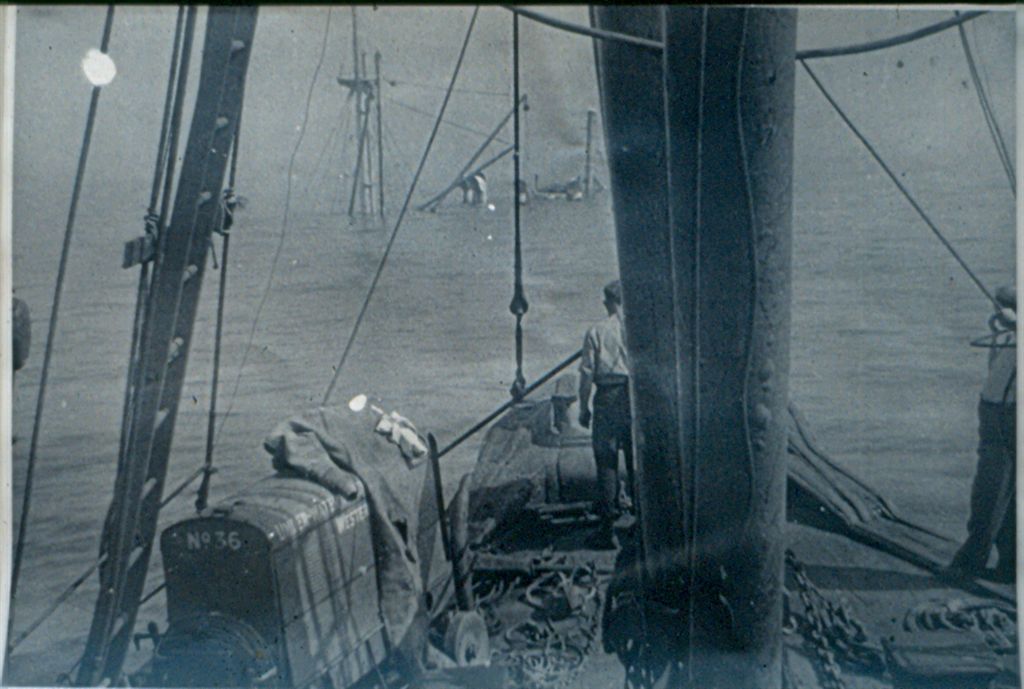 The Bow Section of the Bolivar, taken from the Salvage Vessel