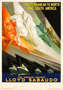 Poster from the Lloyd Sabaudo Line