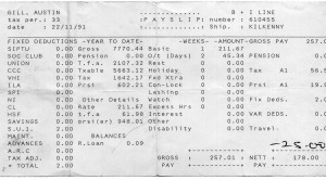 John Gill's Pay Slip John Gill's Pay Slip