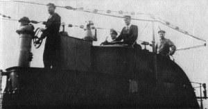 Crew on the conning tower of U62
