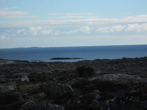 Skeard rocks from the shore