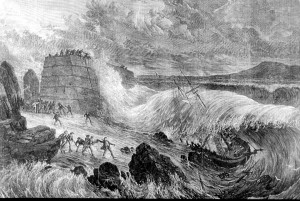 Site of the rescue on the East Pier