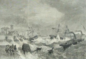 Storm in Kingstown Harbour