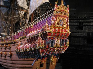 Vasa_stern_color_model Stern of Vasa (photo: Peter Isotalo)