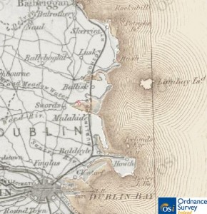 map of Dublin's Coast