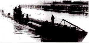 UC65 B&W photo of U-boat UC65