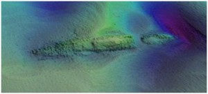 USonarBarkley A Sonar image of the wreck of the Barkley